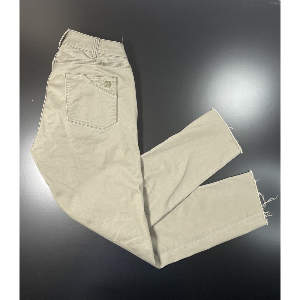 5.11 Tactical Womens Tan Chino Pants Raw Hem Stretch Sz 10 Regular 32x28